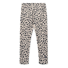 Liewood - Mallas de canalé de algodón orgánico Marien con estampado de leopardo | Marrón