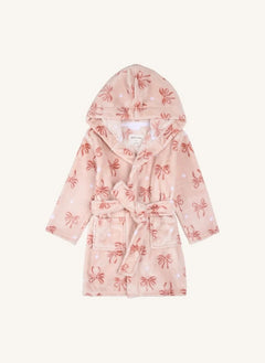 Petit Lem - Albornoz con estampado de lazo | Rosa