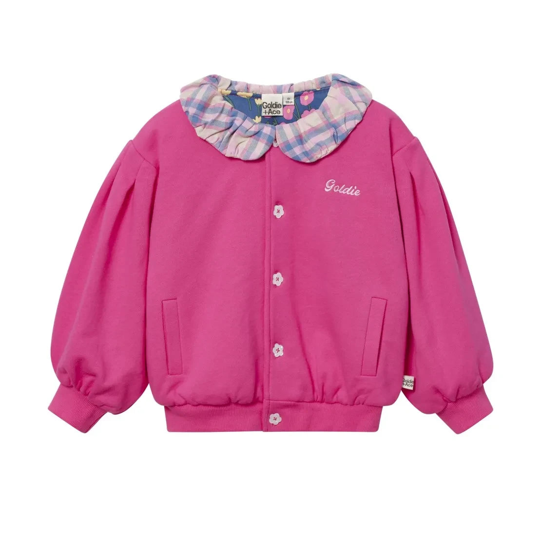 Goldie + Ace - Chaleco con Cuello a Cuadros | Rosa