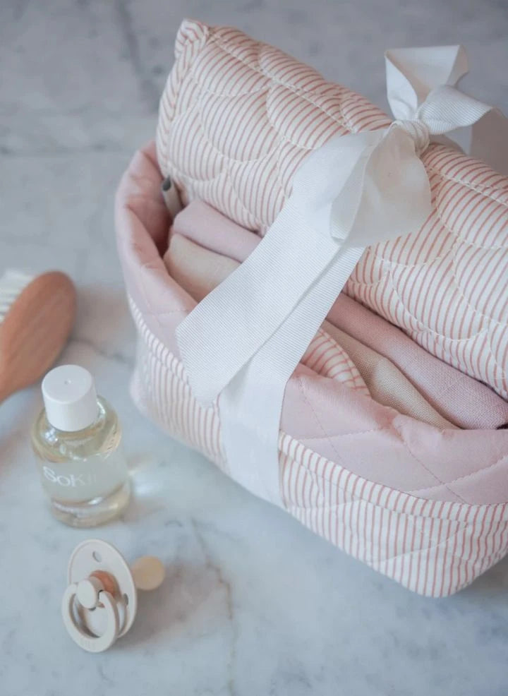 Cam Cam - Conjunto de Regalo para Recién Nacido con Rayas Clásicas | Rosa