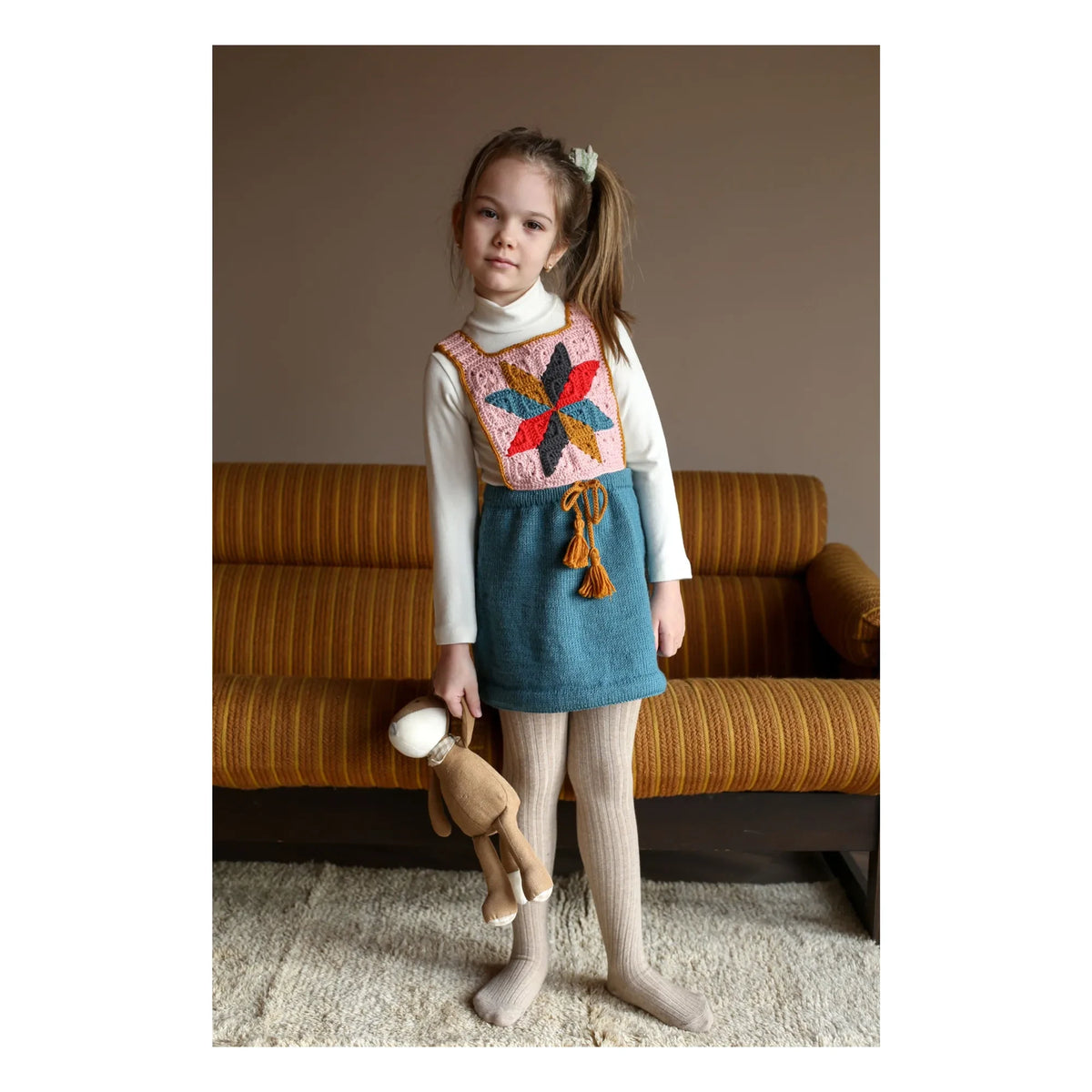 Kalinka - Vestido Linden de lana merino | Azul