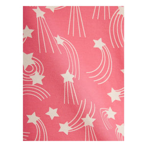Mini Rodini - Pantalones de campana con estampado de estrellas de algodón orgánico | Rosa