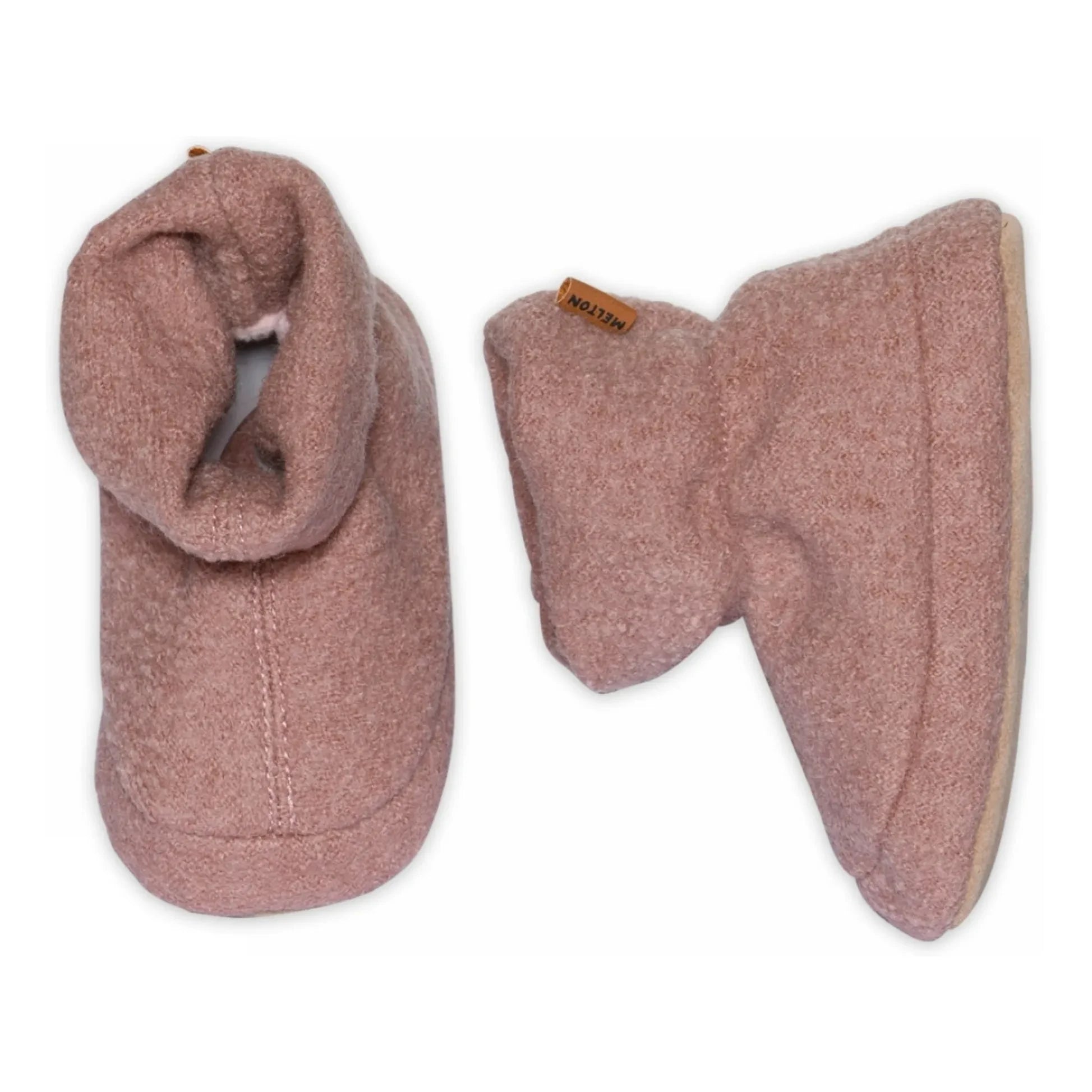 Pantuflas de lana Wolly de Melton | Rosa