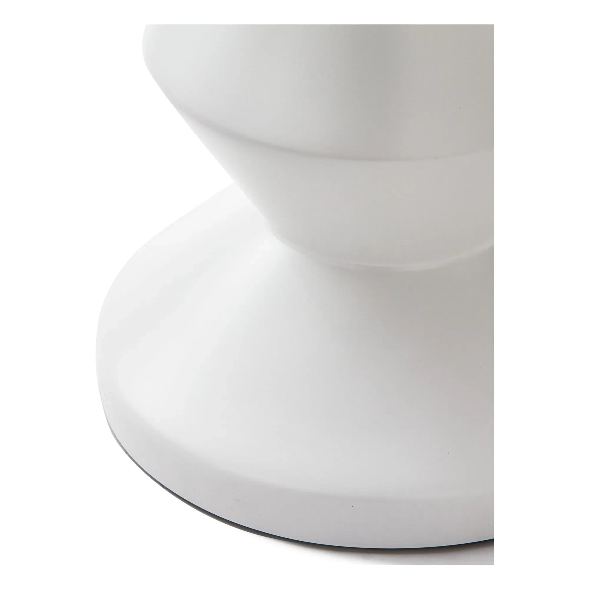Pols Potten - Tabure Zig Zag para exterior | Blanco