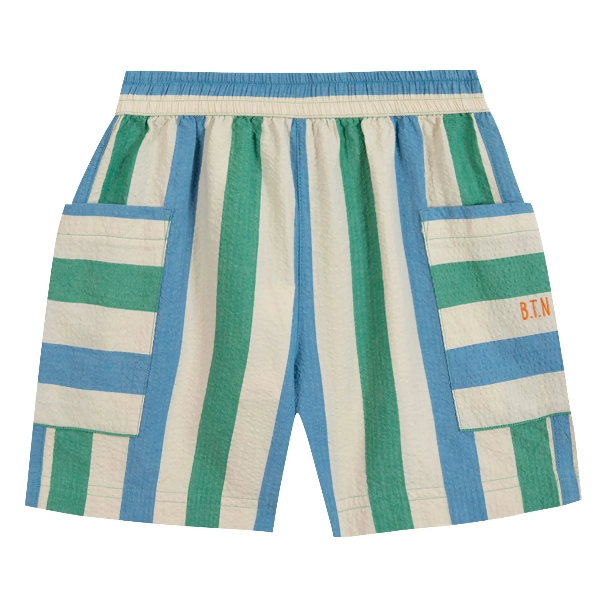 Bonton - Bermudas con bolsillos Lois rayadas | Crudo