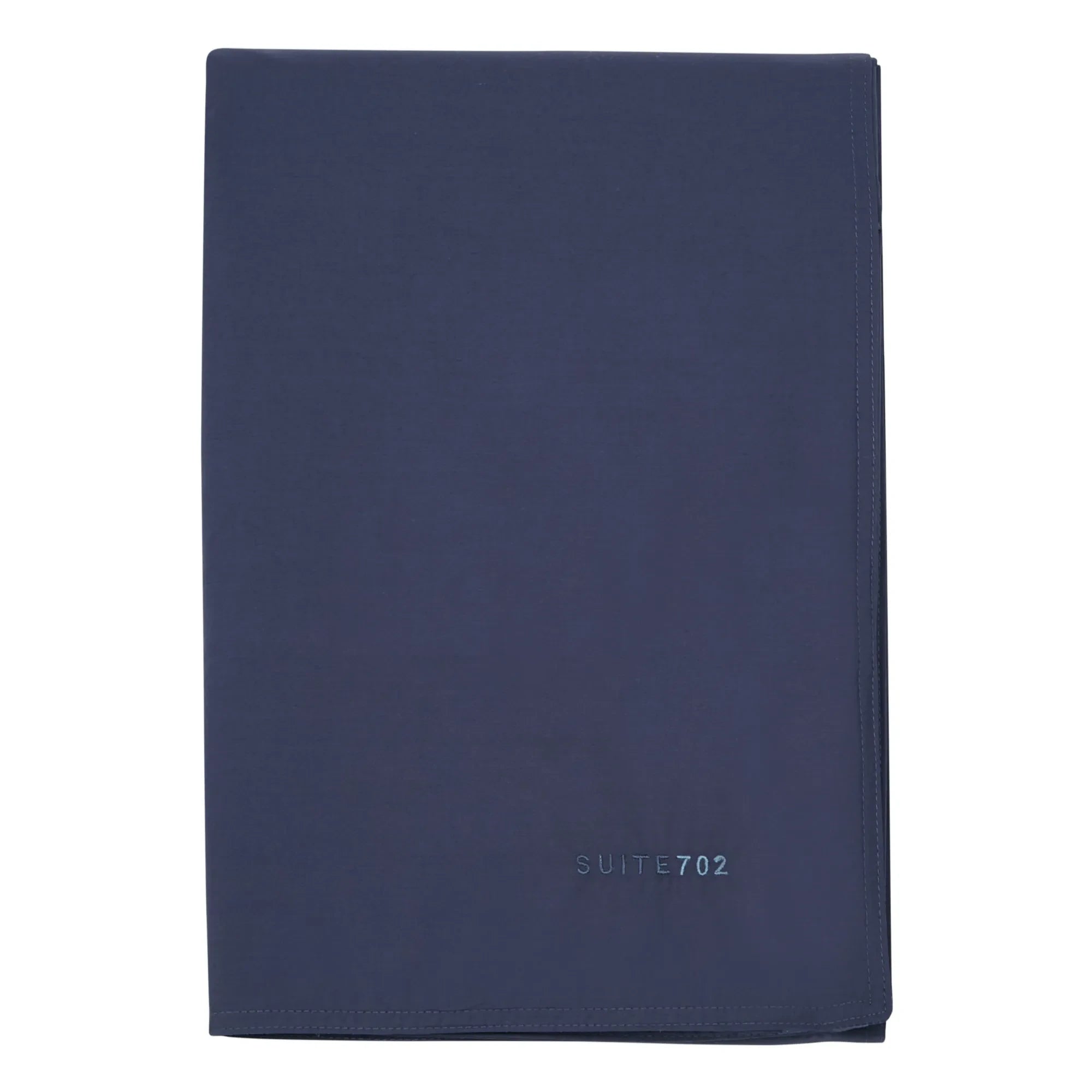 Funda de edredón de percal orgánico de Suite 702 | Azul marino