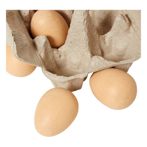 Erzi - 6 Cartones de Huevos Marrones