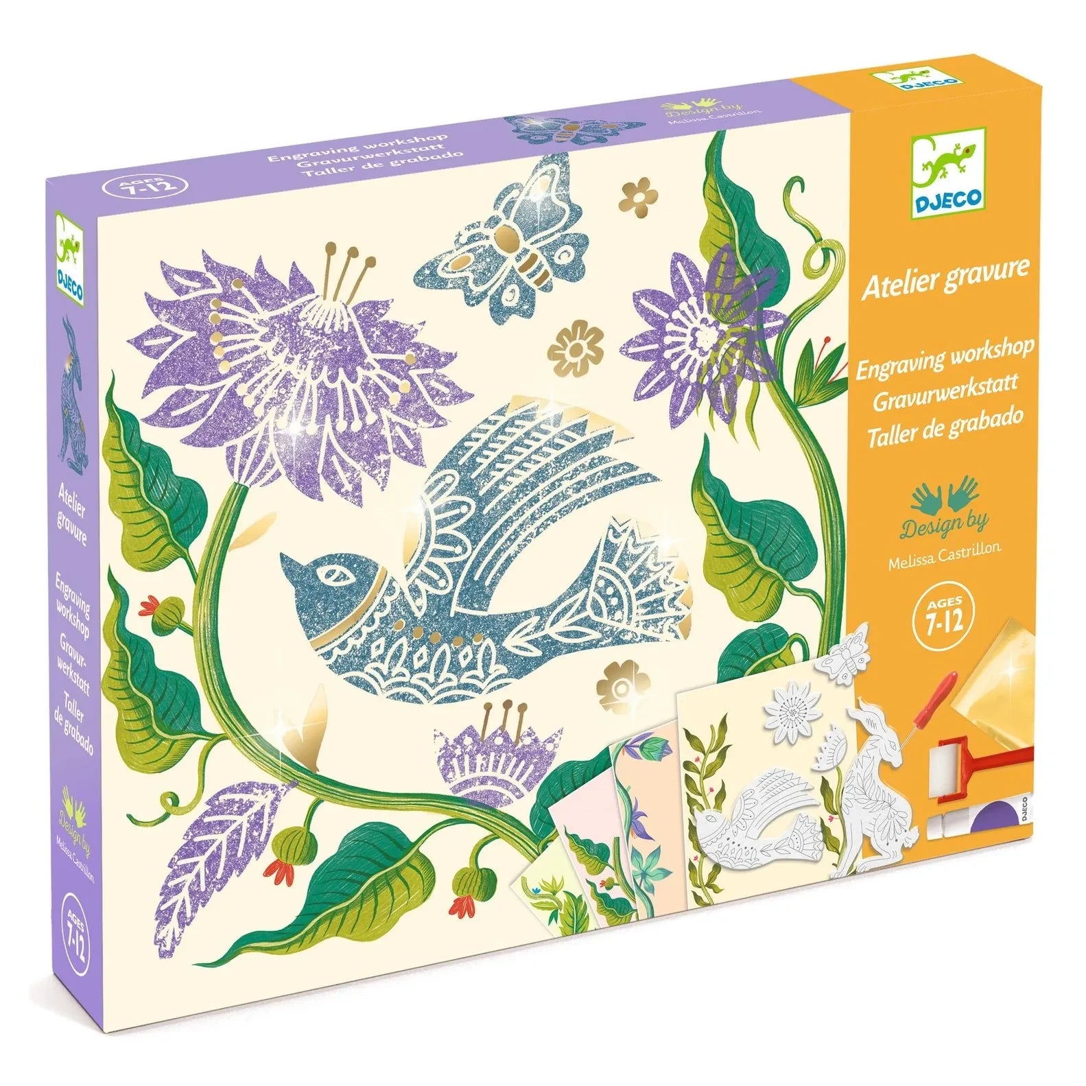 Djeco - Taller de Grabado - Flor de la Pasión