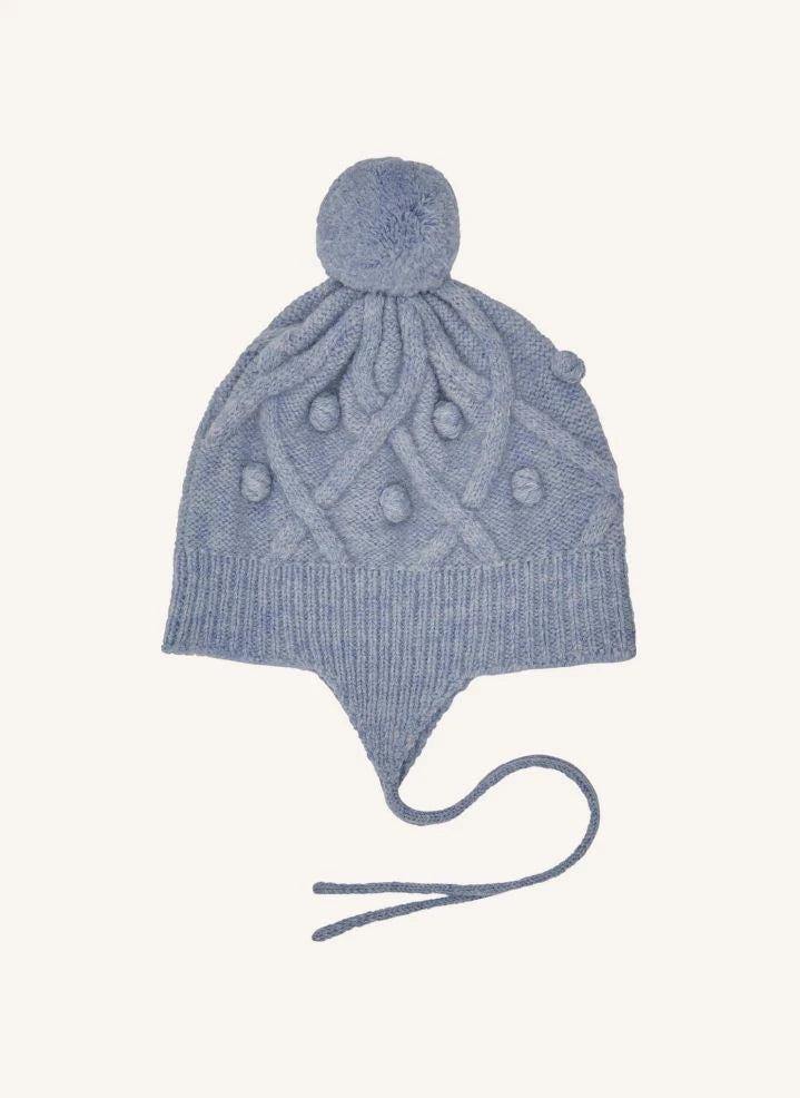 FUB - Gorro con pompón de mezcla de lana | Azul
