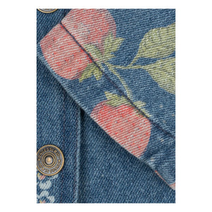 Konges Sløjd - Chaqueta vaquera de algodón orgánico con cuello de fresa | Azul