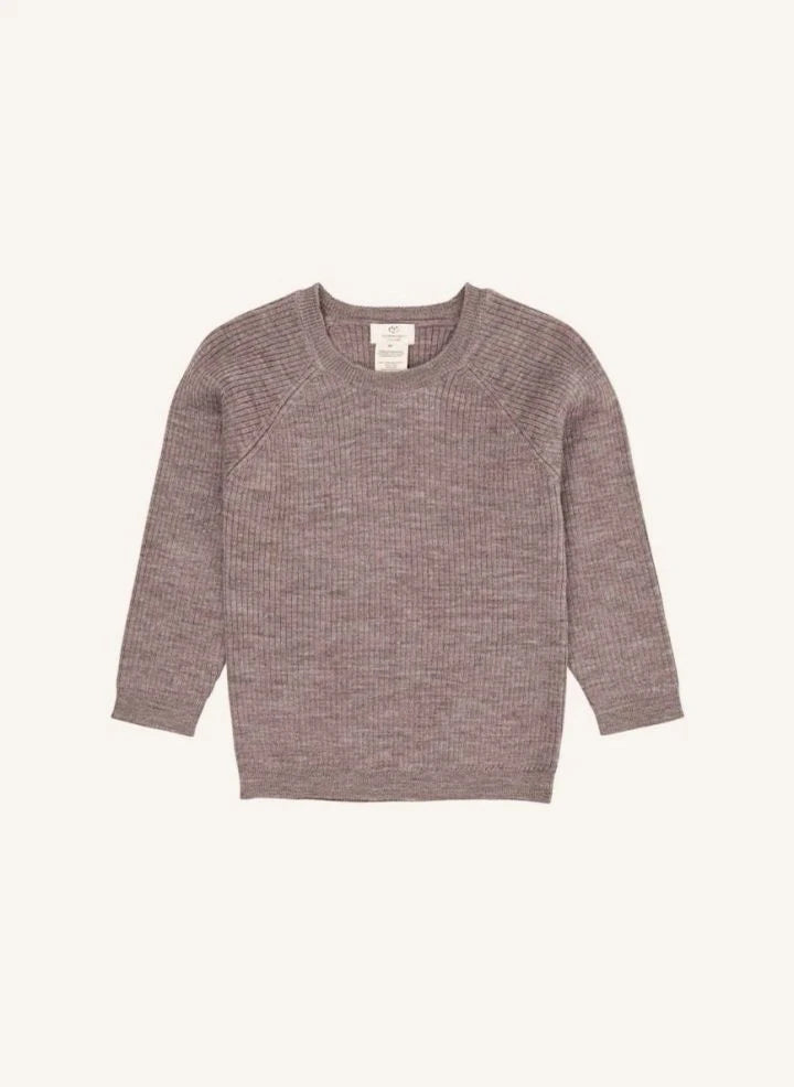 Copenhagen Colors - Jersey clásico de lana merina | Taupe Brown