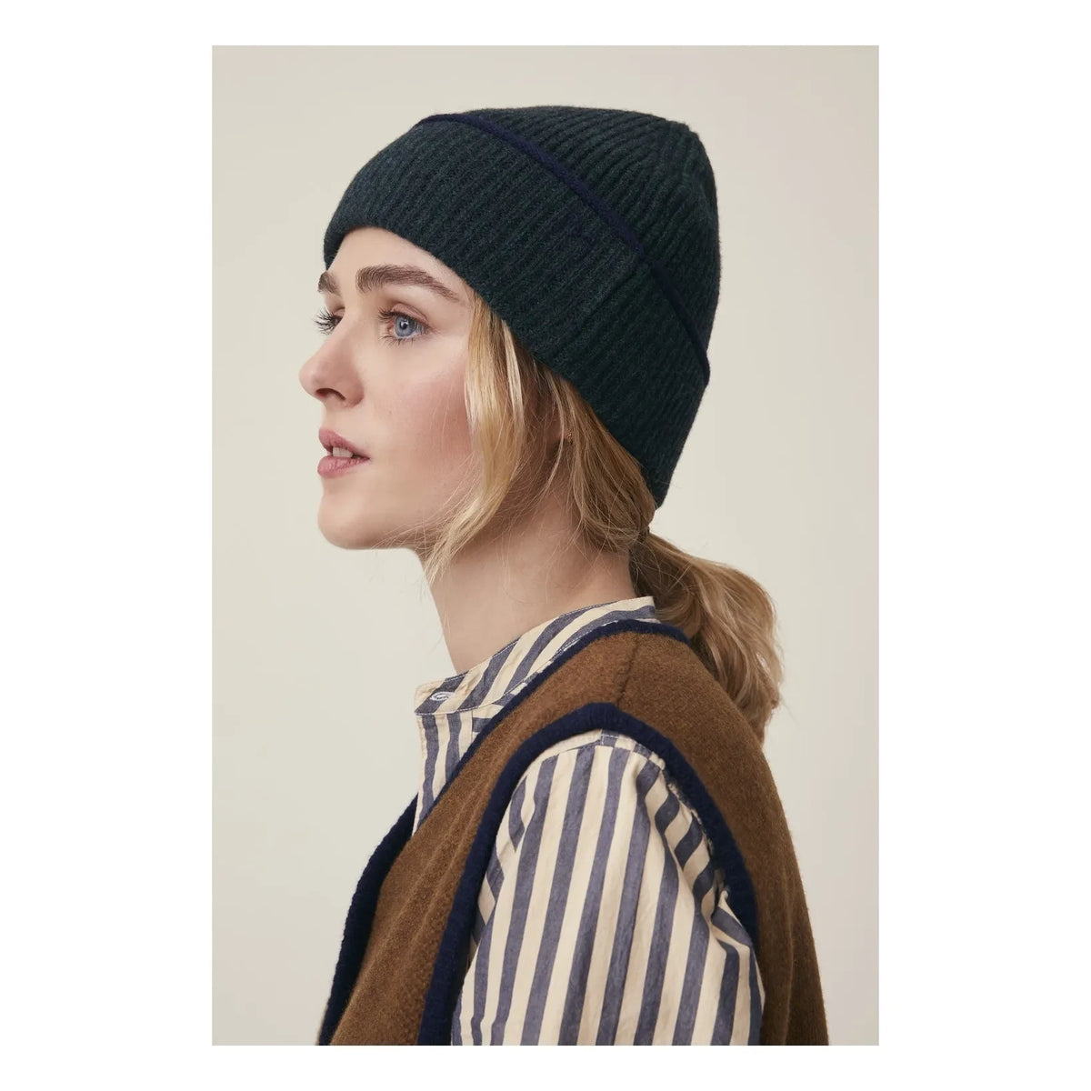 Moismont - Gorro Romeo Nº 226, Lana Merina | Verde bosque