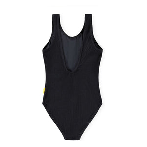 Molo - Bañador acanalado Nika de crepé con fibra reciclada | Negro