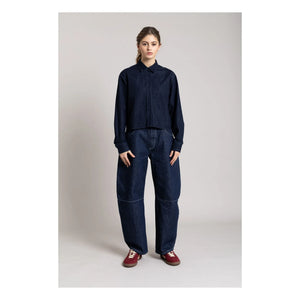 Smallable Mujer - Camisa corta Chili | Denim bruto