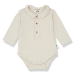 1+ in the family - Lyon Organik Pamuklu Polo Body | Ekru