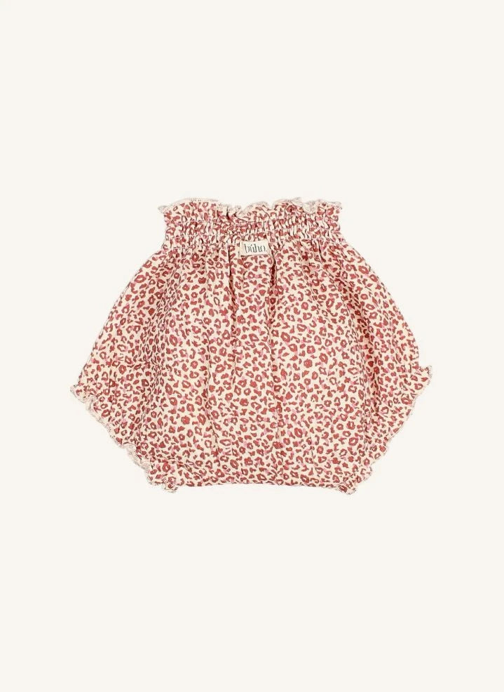 Búho - Falda-short vaporosa | Burdeos