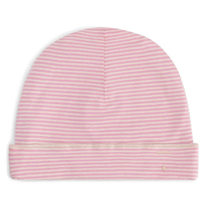 Gray Label - Gorro de rayas de algodón orgánico | Rosa