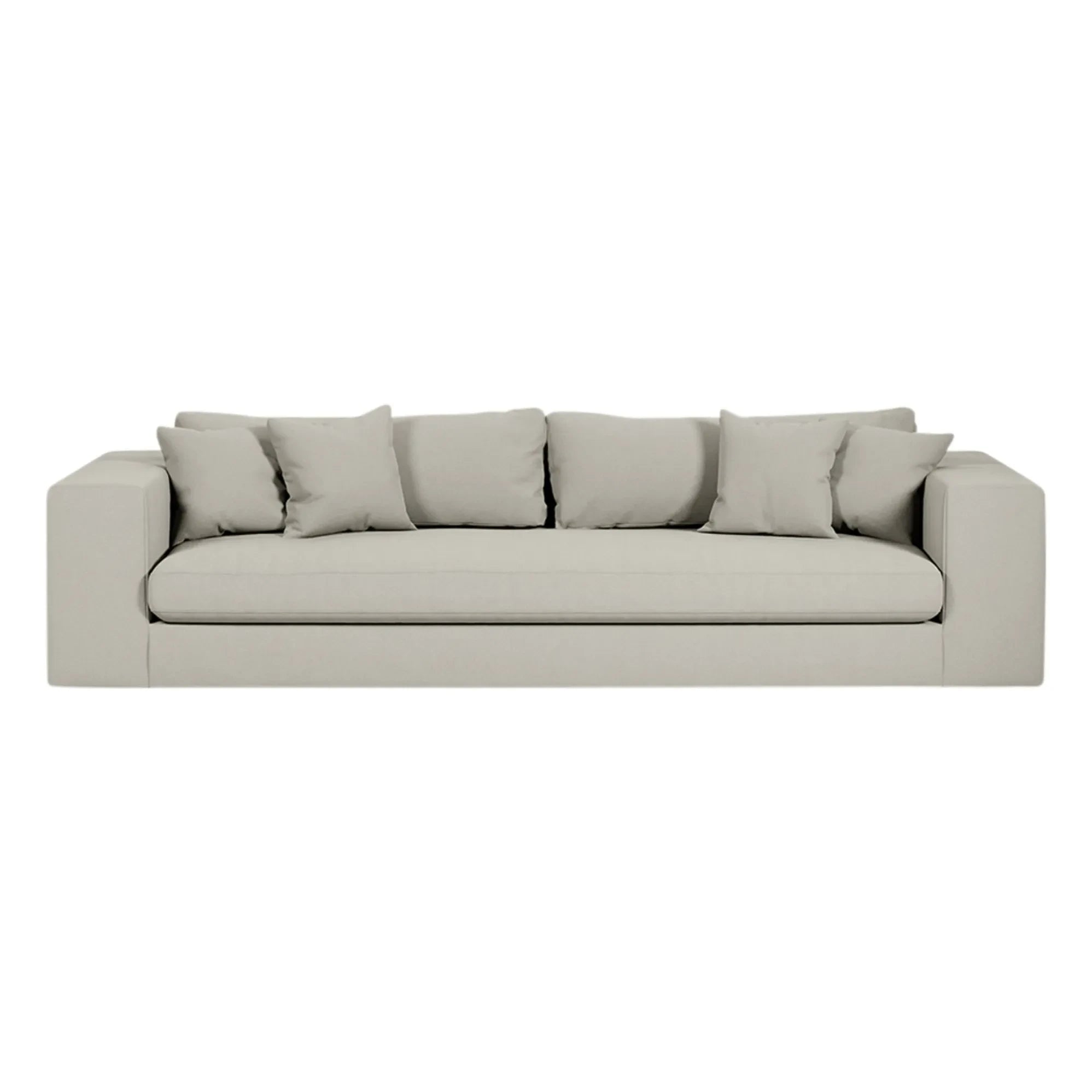 Panac Edition - Sofá de 3 plazas Bellechasse, algodón y lino - 245 cm | Perle