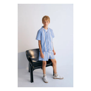 the new society - Camisa de rayas Tebas | Azul claro