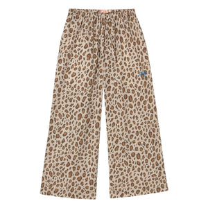 Tinycottons - Pantalón Popelín Leopardo | Marrón