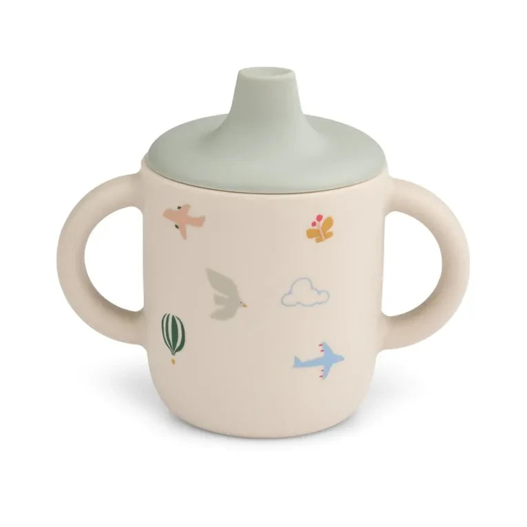 Liewood - Vaso de entrenamiento de silicona Neil | Flying/Sandy