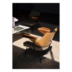 & Tradition - Sillón RD8 lounge chair, Robin Day | Gris oscuro