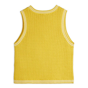 Mini Rodini - Top de punto de algodón orgánico | Amarillo