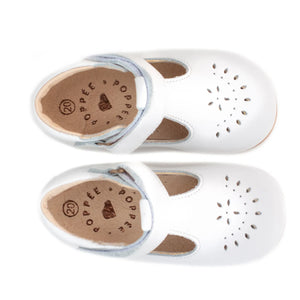 Poppée - Milton Zapatos T-bar con velcro | Blanco