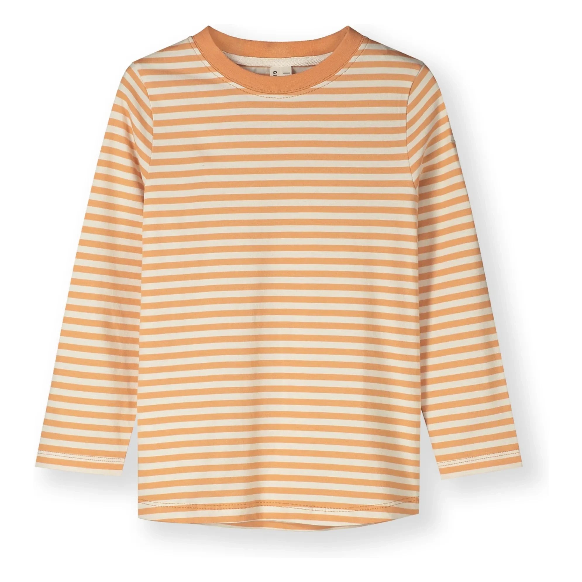 Gray Label - Camiseta de algodón orgánico a rayas | Albaricoque