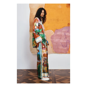 Pantalones de seda Mlak de Alémais | Marrón