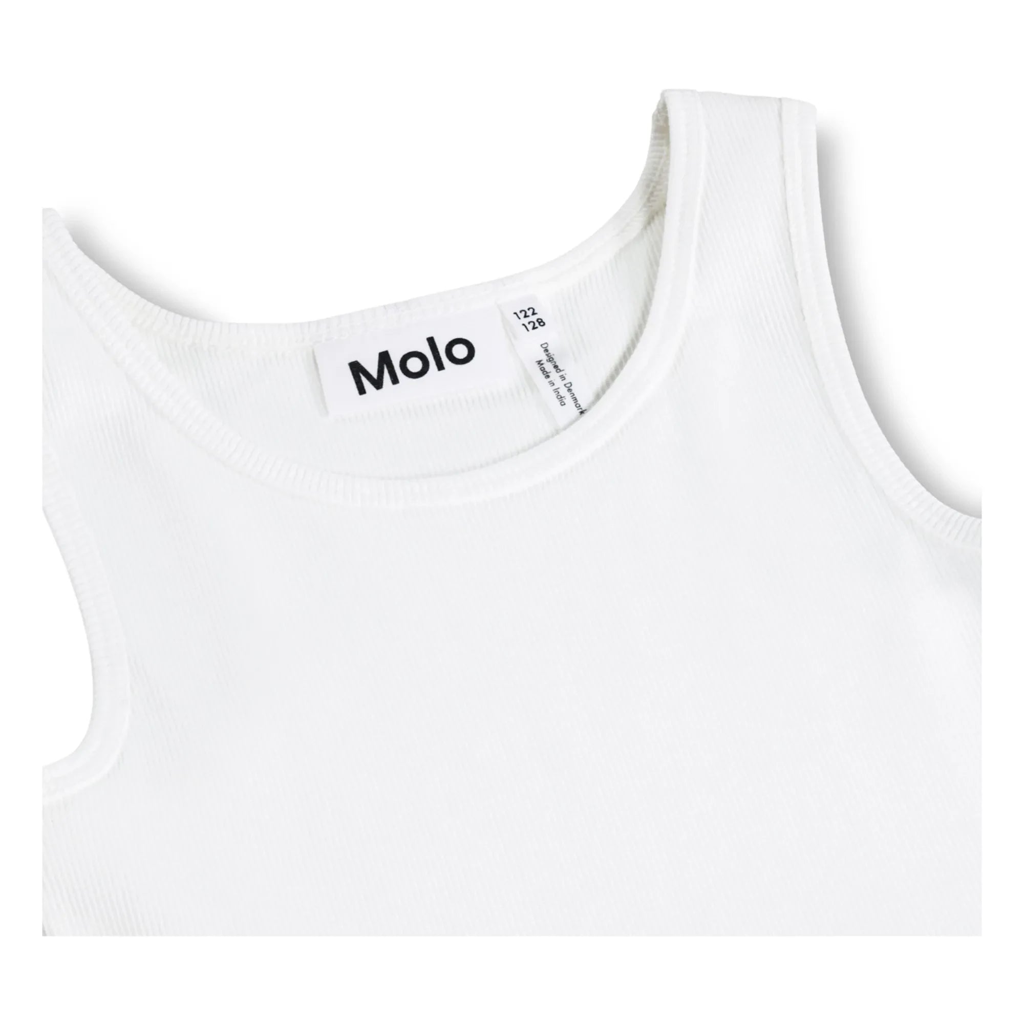 Molo - Vestido de algodón orgánico Cassandra Dogs | Blanco
