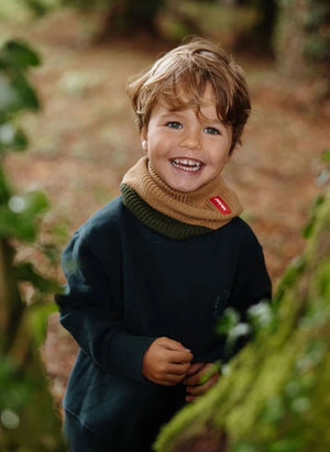 Hello Hossy - Choker de Algodón Orgánico con Bloqueo de Color | Caramelo