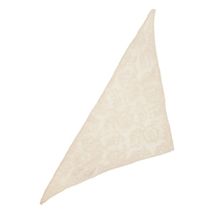 Becksöndergaard - Pañuelo Triangular de Algodón Croflora | Crema