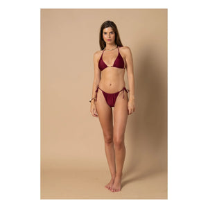 Alma Deia - Top de bikini triángulo Jenny | Burdeos