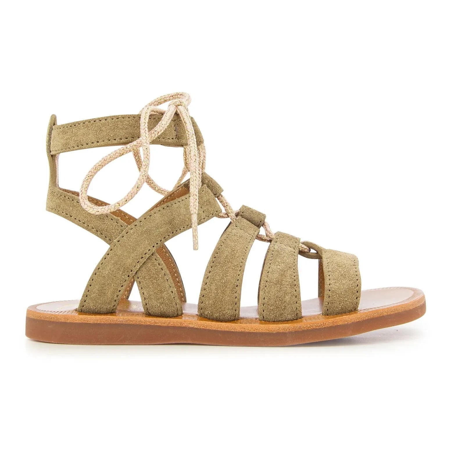 Pom d'Api - Sandalias Plagette Guily con hebilla | Marrón