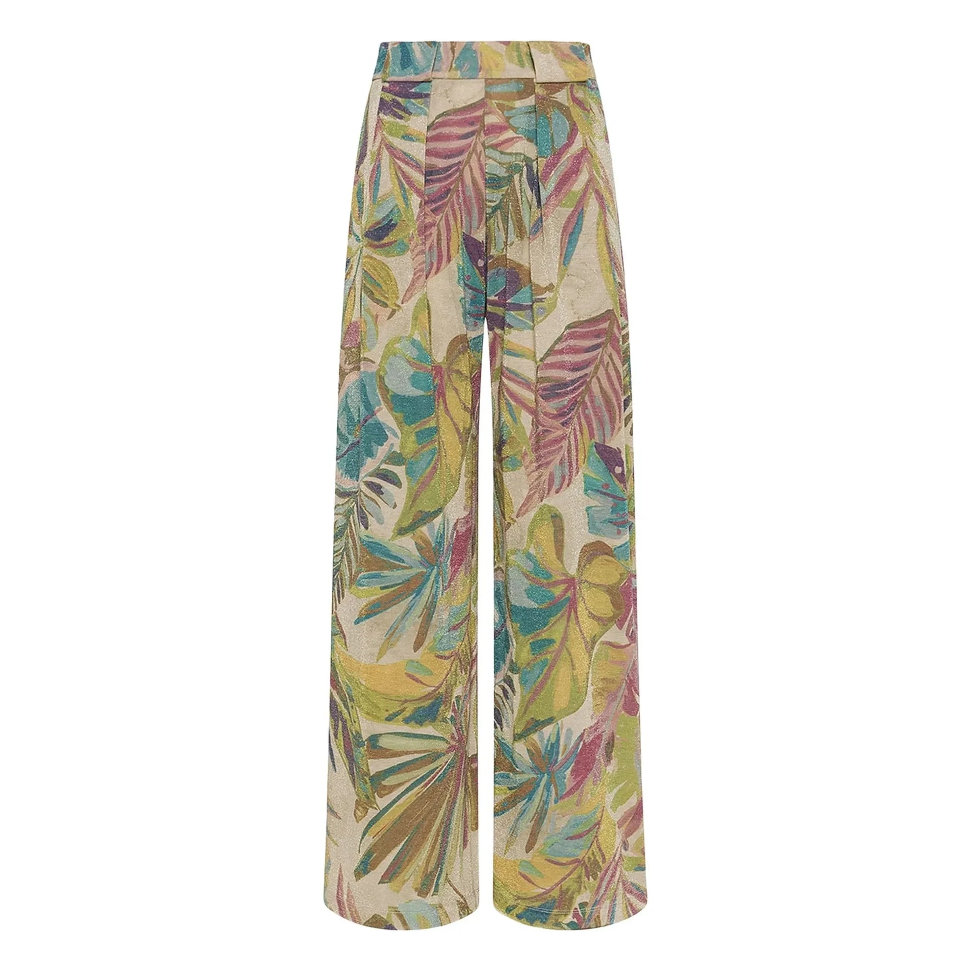 Momoni - Pantalones con estampado Aspen | Azul