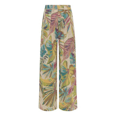 Momoni - Pantalones con estampado Aspen | Azul