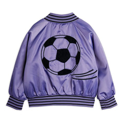 Mini Rodini - Bomber de fútbol de satén Fibras recicladas | Morado