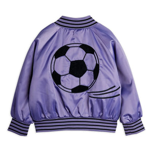 Mini Rodini - Bomber de fútbol de satén Fibras recicladas | Morado