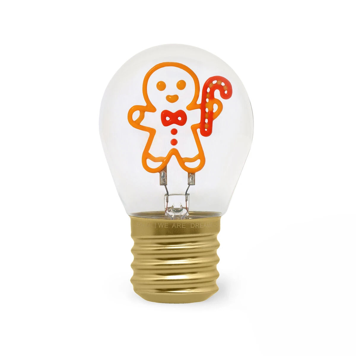 Legami - Lámpara de mesa con bombilla de jengibre Noel - Bulb Fiction