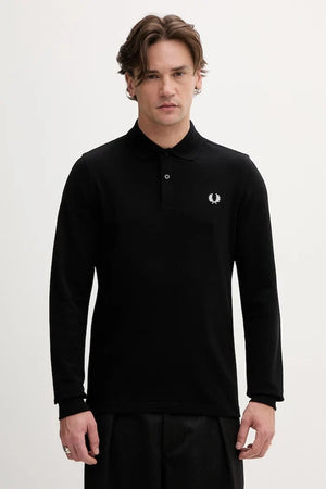 Blusa Fred Perry de algodón de manga larga