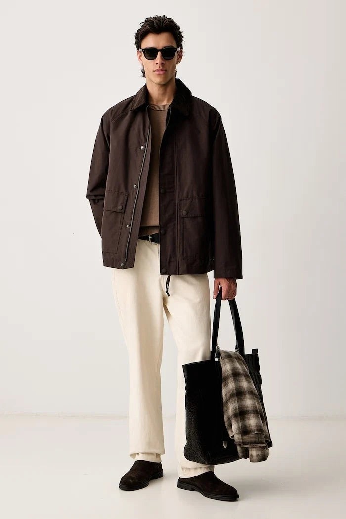 Chaqueta corta de algodón para hombre