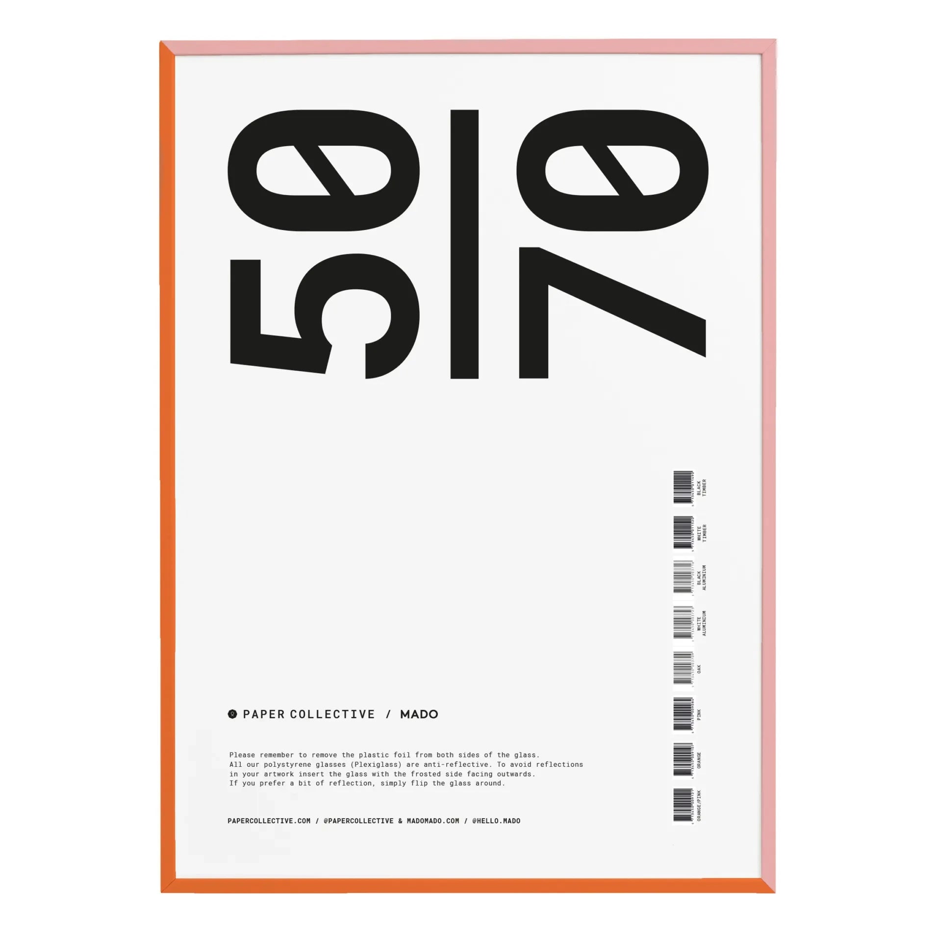 Paper Collective - Marco de madera bicolor