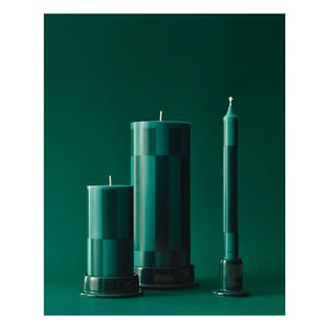 Hola - Velas estampadas - Juego de 4 | Verde