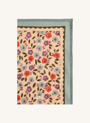 Apaches - Chal de Flores Pequeñas Dupitta | Beige