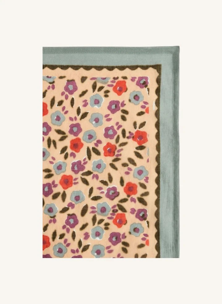 Apaches - Chal de Flores Pequeñas Dupitta | Beige