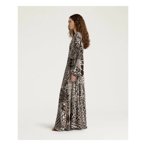 Momoni - Vestido de seda Francisco | Chocolate