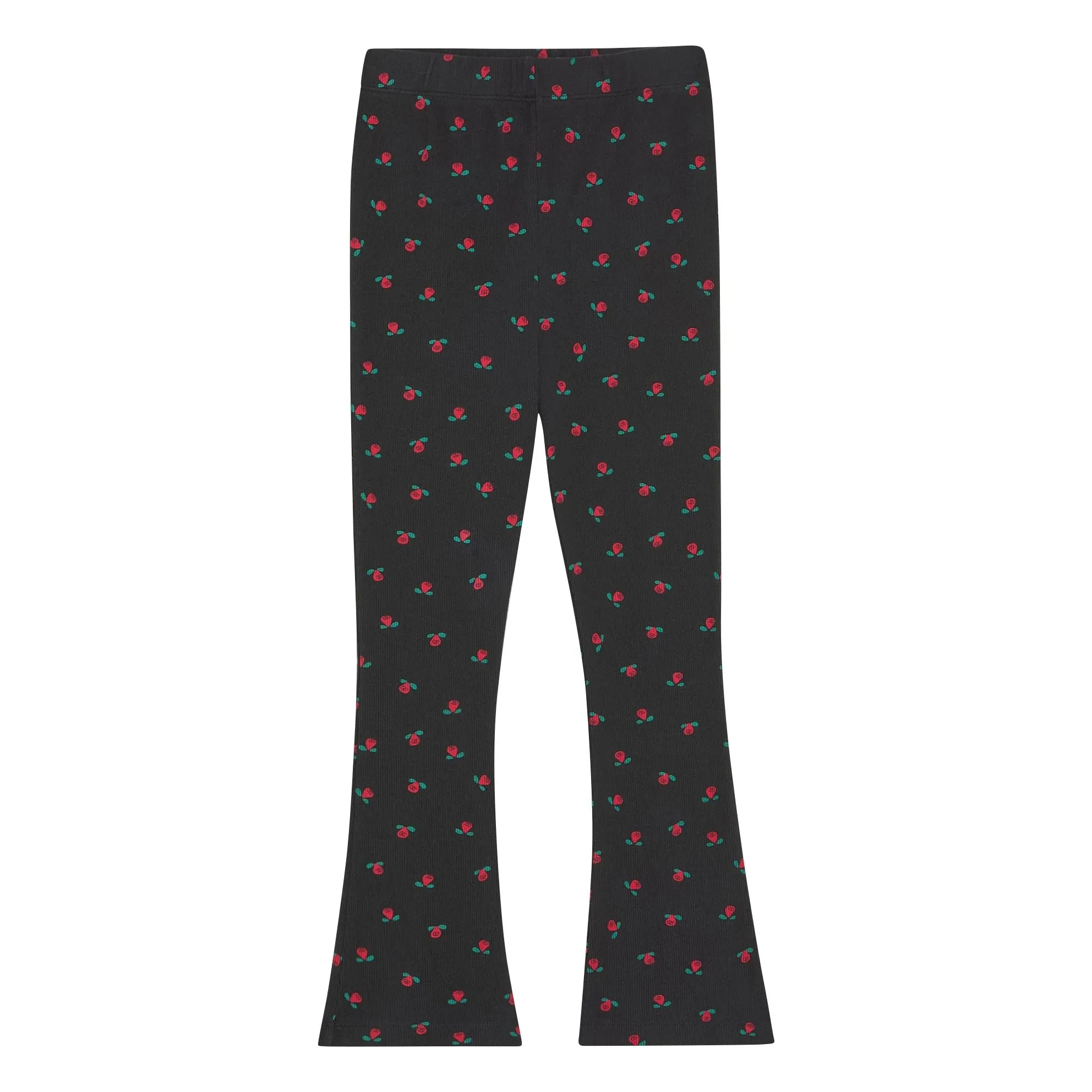 The Campamento - Mallas Acampanadas con Estampado Floral | Gris Carbón