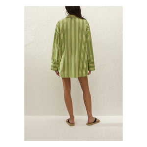 Faithfull the Brand - Camisa de rayas Clemente | Verde