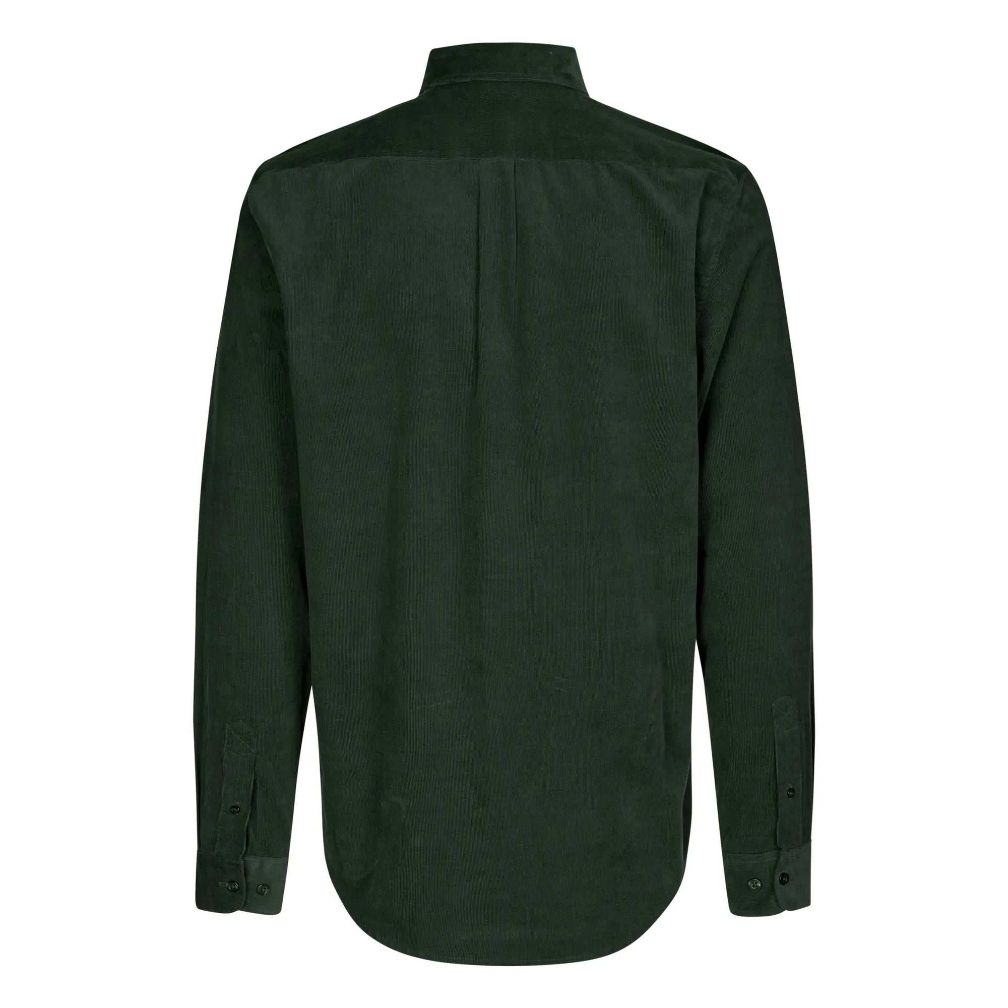 Samsoe Samsoe - Camisa de algodón orgánico Saliam NX | Verde oscuro